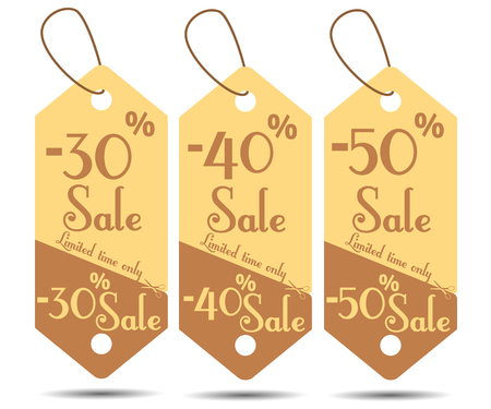 Vector illustration of price tag. Sale Tags.のイラスト素材