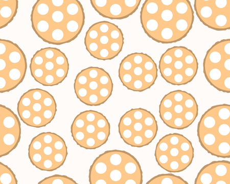 Seamless pattern with circles. Vector repeating texture. Stylish backgroundのイラスト素材