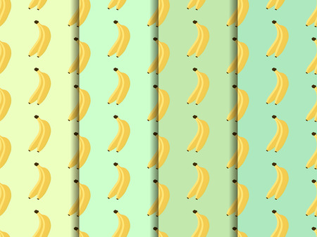Seamless pattern with bananas. Set of seamless vector patterns.のイラスト素材