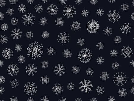 Seamless pattern with snowflakes. Christmas pattern. Vector illustration.のイラスト素材