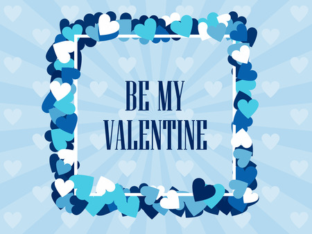Be my valentine. Festive background for greeting cards and banners. Vector illustrationのイラスト素材