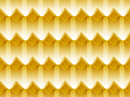 Seamless abstraction. Pattern with squares and transparent shadows in orange colors. Vector illustrationのイラスト素材