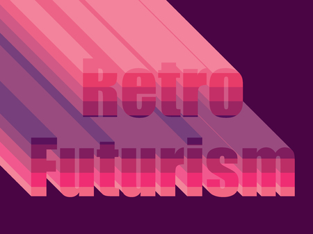 Retro Futurism. Stylistic inscription 80s. Vector illustrationのイラスト素材