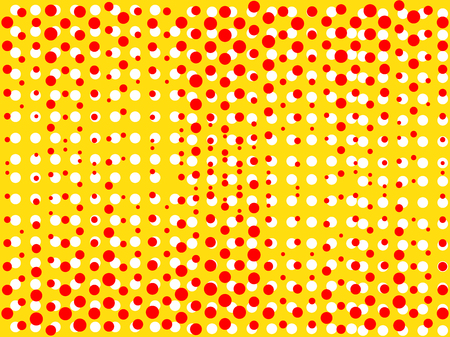 Background with dots of red and yellow colors. Pop art style. Vector illustrationのイラスト素材