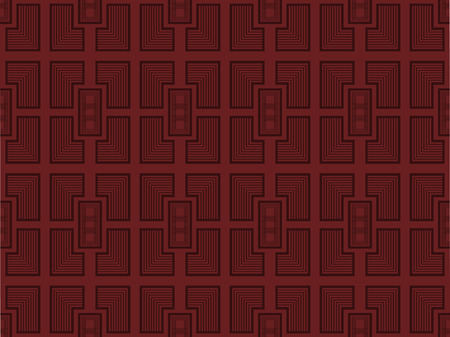 Seamless geometric pattern in retro style. Furniture decorative elements. Vector illustrationのイラスト素材