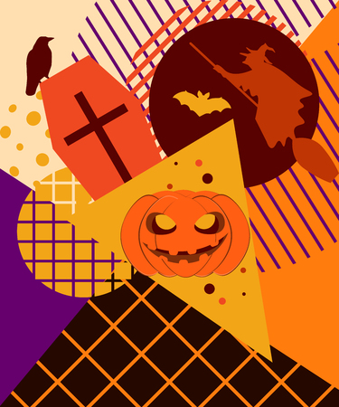 Halloween patternのイラスト素材