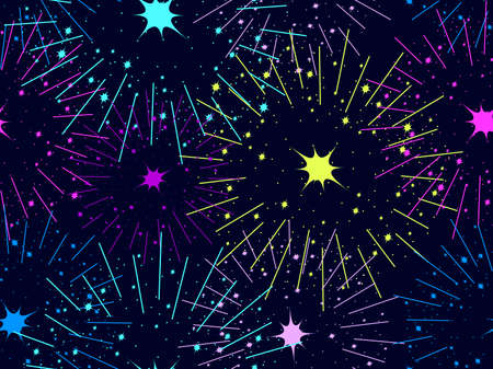 Fireworks pattern.のイラスト素材