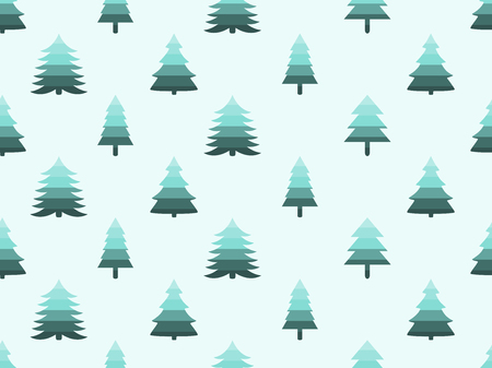 Christmas tree pattern retro style.のイラスト素材