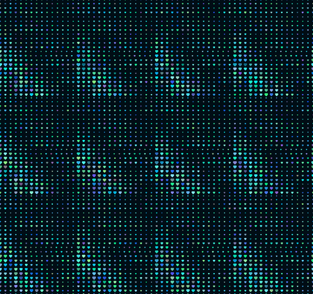 Halftone seamless pattern, dotted backdrop with heart pop art style. St. Valentine's Day background. Vector illustrationのイラスト素材
