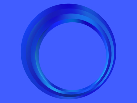 Gradient ring is blue. Fashionable frame, logo design. Vector illustrationのイラスト素材