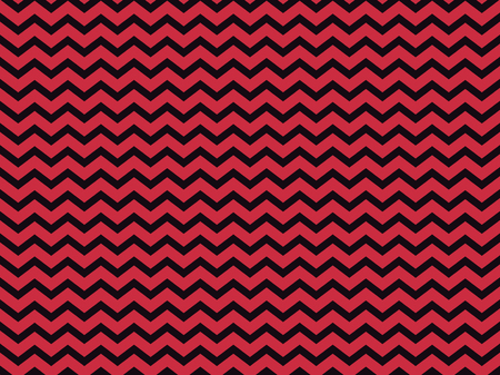Zigzag seamless pattern with black and red color. Abstract geometric background. Vector illustrationのイラスト素材