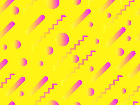 Colorful liquid shape seamless pattern. Fluid concept design. Abstract geometric gradient background. Vector illustrationのイラスト素材