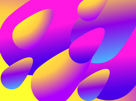 Colorful liquid shape. Fluid concept design. Abstract geometric gradient background. Vector...