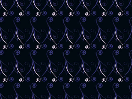 Art deco seamless pattern. Vintage background with curls. Linear art. Pattern design for wallpaper, wrapping paper and fabric printing. Style of the 1920s - 1930s. Vector illustrationのイラスト素材