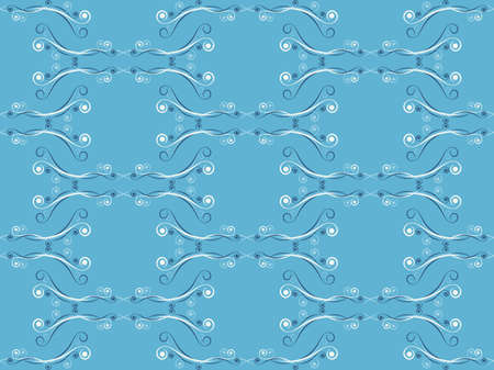 Art deco seamless pattern with swirls. Vintage background in the Art Nouveau style of the 1920s - 1930s. Linear art. Design for wallpaper, wrapping paper and fabric printing. Vector illustrationのイラスト素材