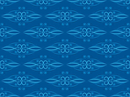 Art deco seamless pattern with swirls. Vintage background in the Art Nouveau style of the 1920s - 1930s. Linear art. Design for wallpaper, wrapping paper and fabric printing. Vector illustrationのイラスト素材