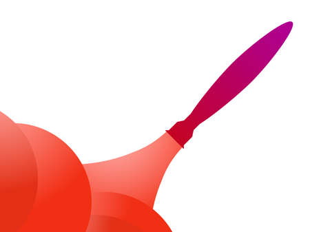 Rocket launch into space. Space rocket takeoff isolated on white background. Design for banners, posters and promotional items. Space tourism, a modern trend. vector illustrationのイラスト素材