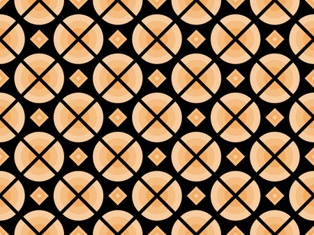 Geometric seamless pattern in art deco style. Golden lines pattern, vintage linear style. Design a template for wallpapers, banners, posters and advertisement marketing. vector illustrationのイラスト素材