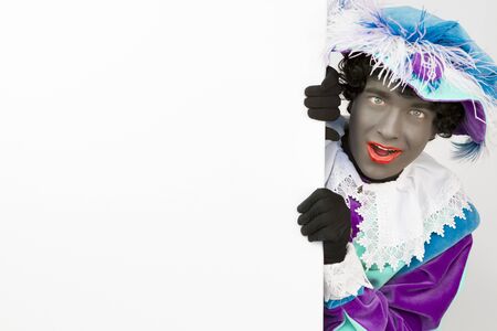 Zwarte Piet (Black Pete) Curious Canvasの写真素材