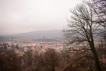 Aerial view of Sighisoara Transylvania