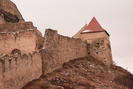 wall of Rupea citadel in Rupeaのeditorial素材