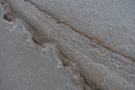 texture sand coast landscape at Larnaca Salt Lake