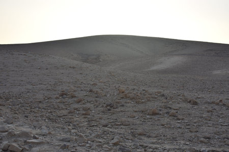 Desert landscape in Negev desert in southern Israel