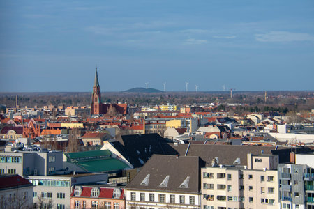 View of Berlin from Flakturm III in Volkspark Humboldthain Berlin
