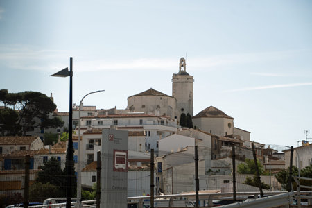 Landscape of architecture in city of Cadaques during summer Cadaques Catalonia Spain