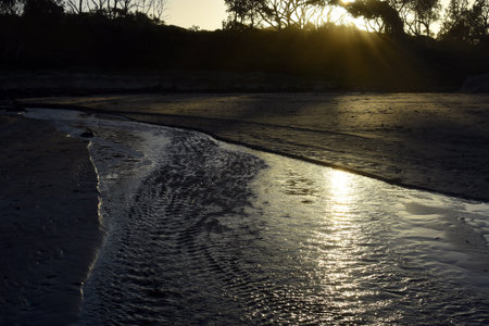 Australian Coastline Diamond Beach Lagoon inlet creek