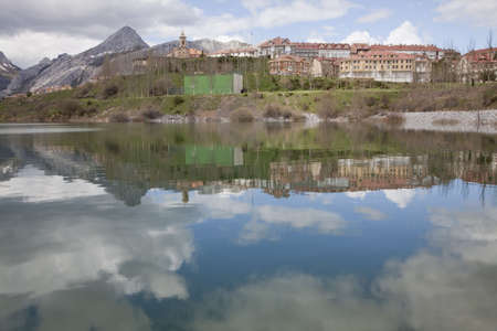 landscape reflectedの写真素材