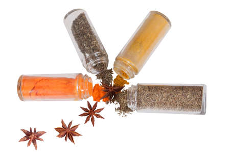 different kinds of spicesの写真素材