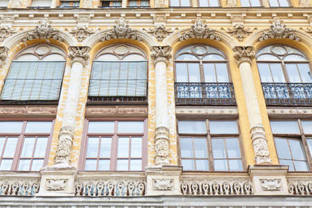 Valladolid, Spain, November 13, 2011. Rococo facade of a building from the early twentieth centuryのeditorial素材