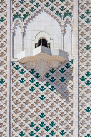 Hassan II Mosque in Casablanca, Moroccoの写真素材
