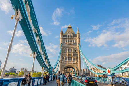 London, UK - May 14, 2016; Tower Bridge London at sunsetのeditorial素材