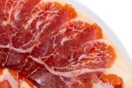Plate with Iberian cut ham