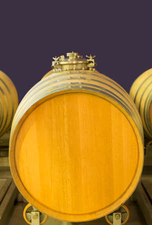Barrels of wine in an old winery in Ribera del Duero, Valladolidのeditorial素材