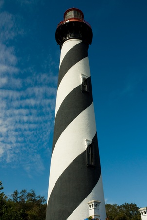 View of the Historic Lighthouse in St. Augustine, Floridaの写真素材