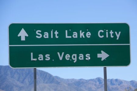 Las Vegas - Salt Lke City Road Sign