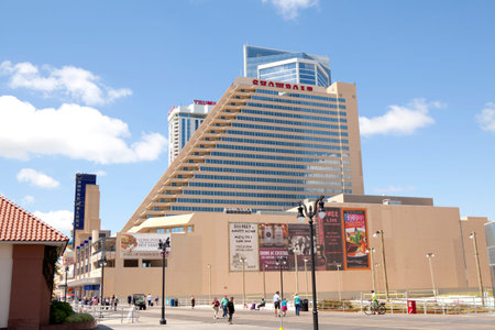 The Showboat Casino in Atlantic City, New Jersey is one of three casinos that is closing ant the end of the summer of 2014 due to economic downturn in the community.のeditorial素材