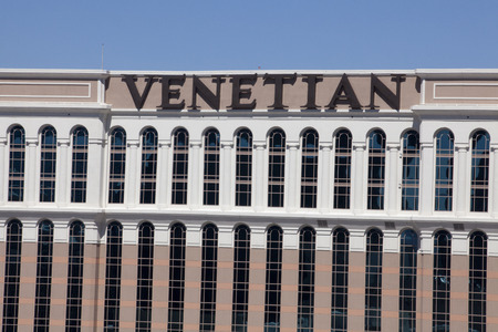 Venetian Hotel and Casino in Las Vegas, Nevada located in the center of the Las Vegas \"Strip\"のeditorial素材