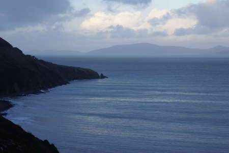 Irish coastline in winterの写真素材