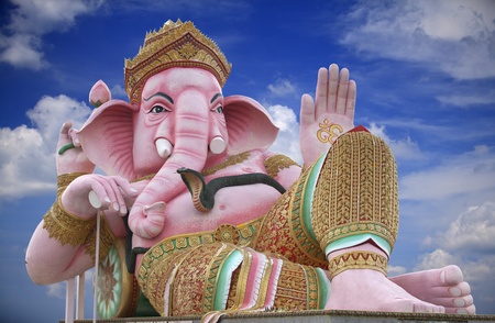 Ancient Ganesh (god of hinduism), Thailand.の写真素材