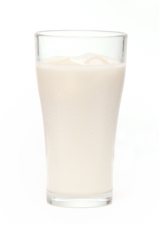 soy milk in the grass with isolate background.の写真素材