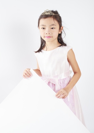 Display and cute children with isolated background.の写真素材