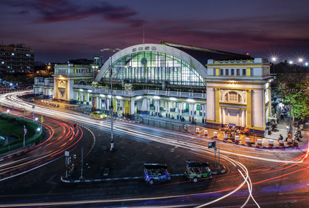 Hua lamphong train station, in Bangkok city, Thailandのeditorial素材