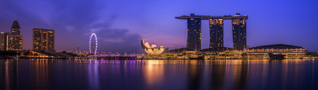 Landscape of Singapore cityのeditorial素材