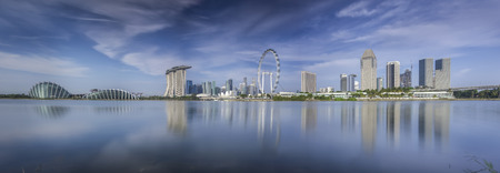 Landscape of Singapore city in day morning time.のeditorial素材