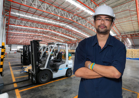 Worker In Warehouseの写真素材