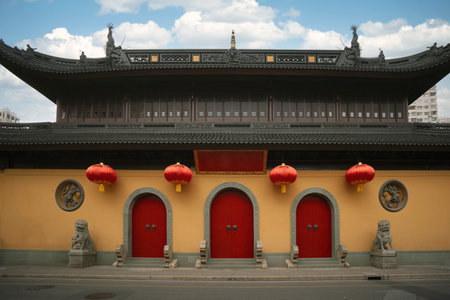 The  Buddha Temple in Shanghai, shanghai city, China